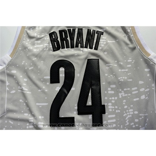Maglia Luci Della Citta Los Angeles Lakers Kobe Bryant #24 Grigio
